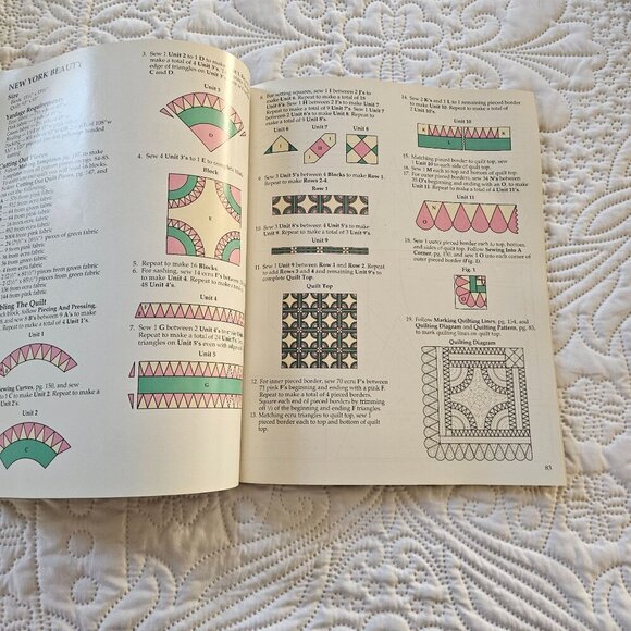 In Love With Quilts Book, 1993 Quilting Patterns & Instructions, Softcover - Picture 9 of 12